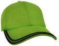FRONT VIEW OF BASEBALL CAP LIME/BLACK